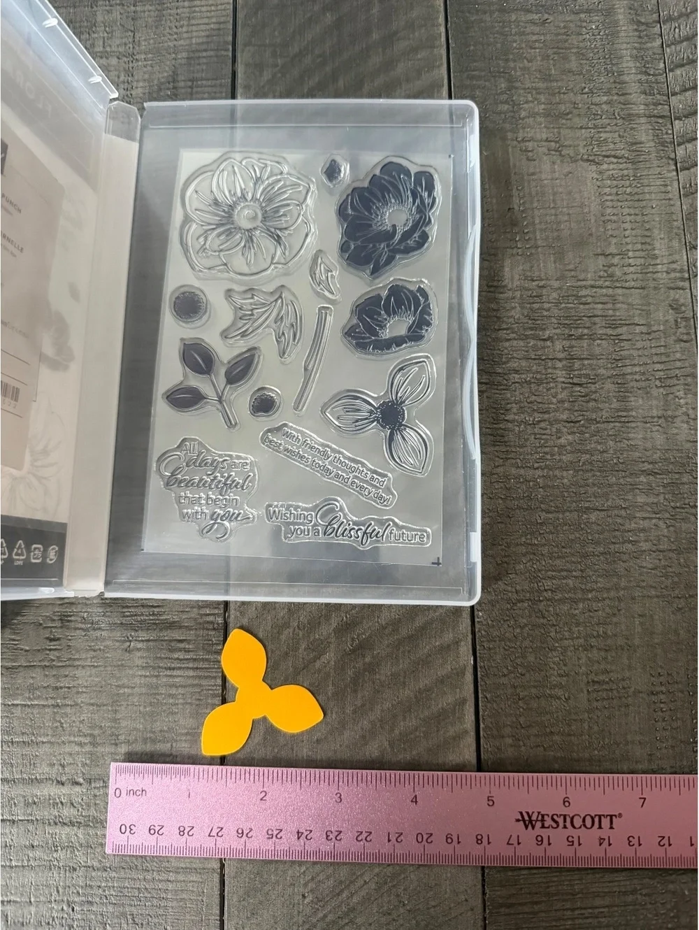 Stampin’ Up Floral Essence stamp set with Perennial Flower shape punch